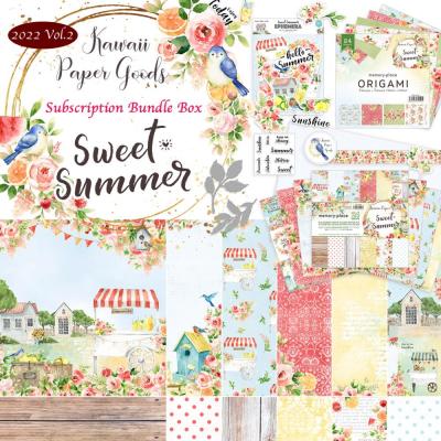 Asuka Studio Kawaii Paper Goods Sweet Summer Designpapiere - Bundle Box